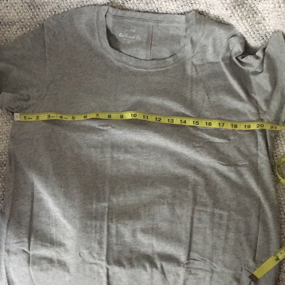 J Crew Cotton Crewneck Girlfriend Tee Size XL NWT - Picture 6 of 9